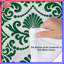 Édredon vert à motif damassé-130161303