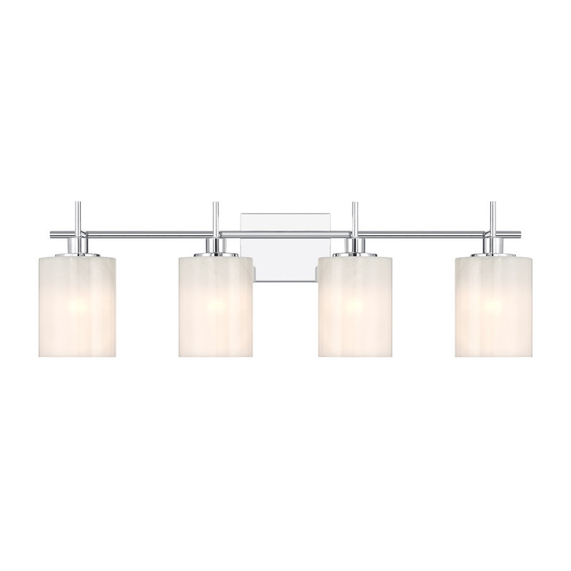 Éclairage pour salle de bain 4 lumières Eyanna, Chrome chrome