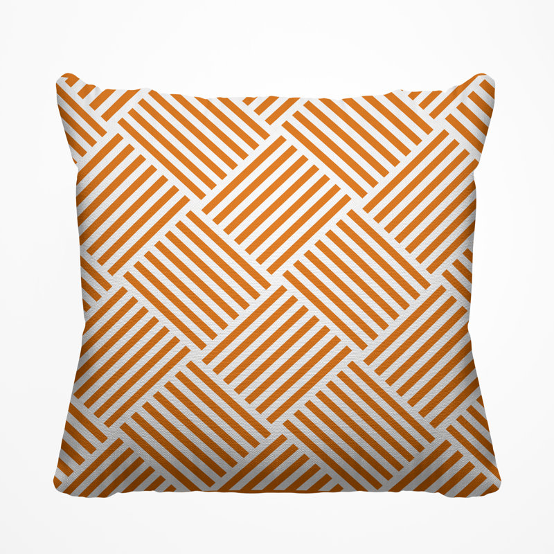 Housse et insert de coussin extérieur Langley, 19 po x l 19 po, Orange brûlé