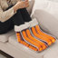 Split Electric Foot Warmer 6-Level Heating Slippers Feet Warmer with Timer