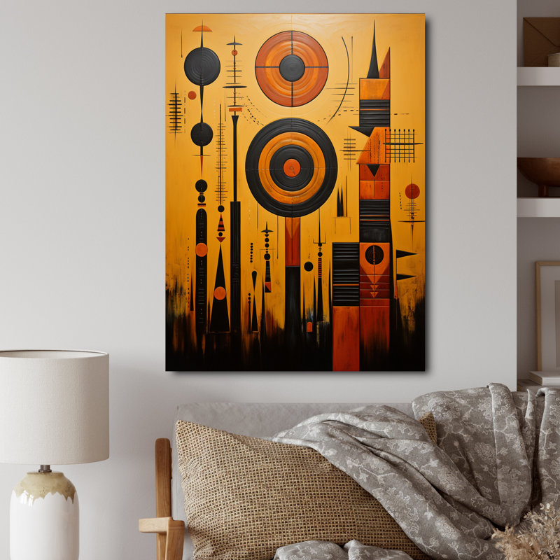 «Hasbouck African Tribes Sacred Patterns II», reproduction sur toile, H 20 po x l 12 po, Toile tendue