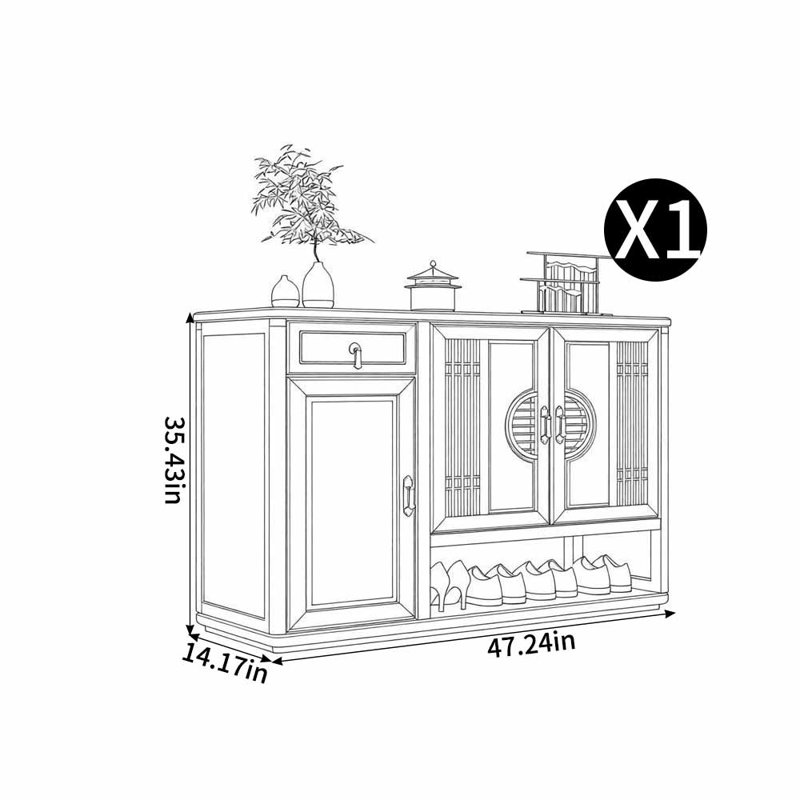 New Chinese-style household shoe cabinet
