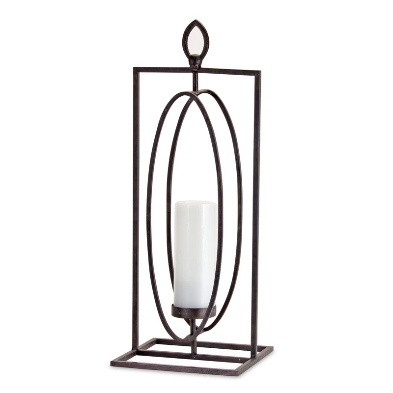 Ensemble d'ouragan en fer 2 pièces, H 24 po x l 9 po x P 9 po