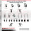 Ensemble de roulettes extensibles en caoutchouc thermoplastique