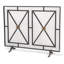 Single Panel Iron Fireplace Screen