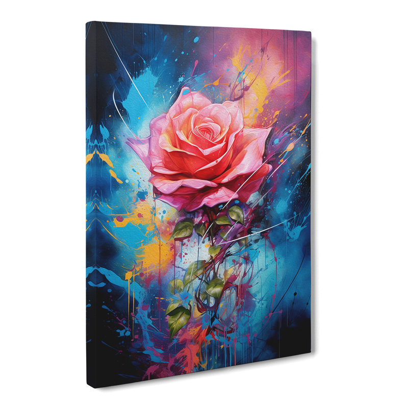 Rose Action No.3 - Wrapped Canvas, 76cm H x 50cm W x 3cm D