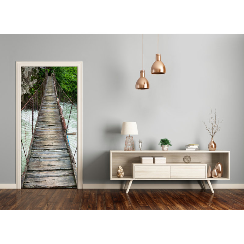 Suspension Bridge Door Decal