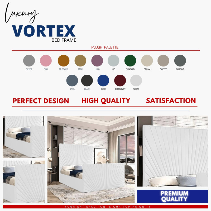 Buckingham Chesterfield Velvet Upholstered Bed Frame - Deep Button, Sprung Slats, White, Kingsize (5')