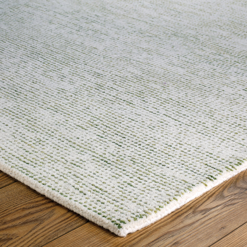 Magdaleno Solid Colour Wool Hand Woven Area Rug, Rectangle 120 x 170cm