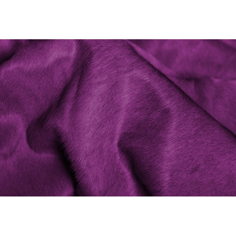 Tapis brun en peau de vache fabriqué à la main Geneva