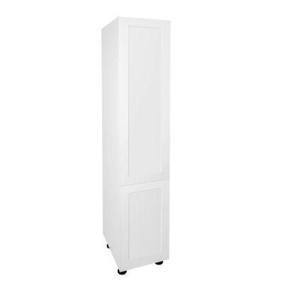 Cambridge Quick Assemble Modern Style, Shaker White 84 in Pantry Kitchen Cabinet (18 in. W x 24 in. D x 84 in H)