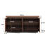 Buffet de rangement moderne avec compartiments cachés, présentoir flexible et fabrication en bois pour le couloir d'entrée Portes de style contemporain à fermeture en douceur, espace de travail spacieux facile à nettoyer