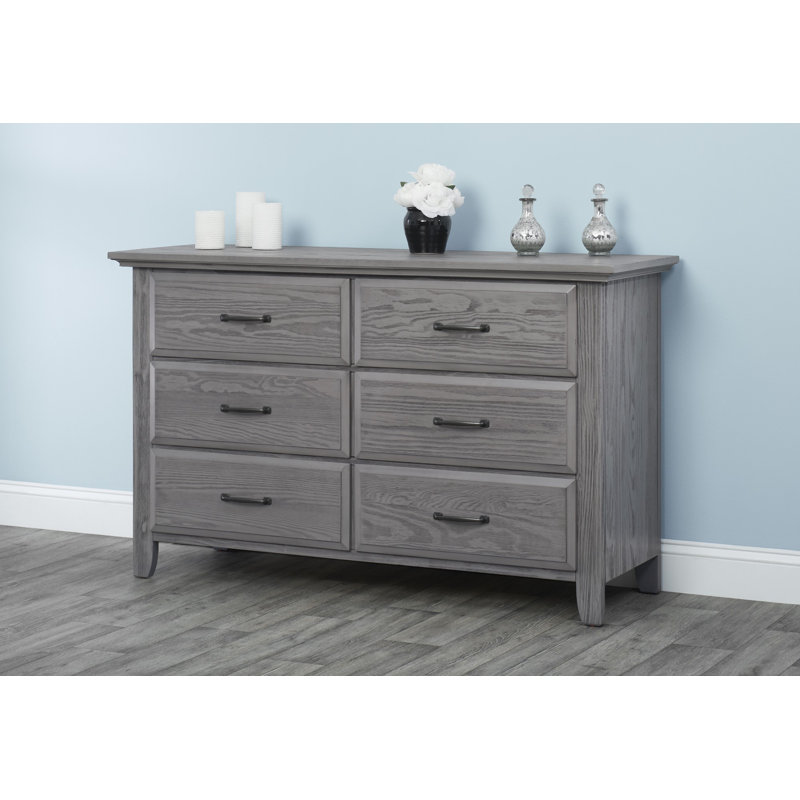 Chandler 6 Drawer Dresser, Graphite Gray