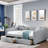 Upholstered Daybed with Two Drawers Rainbolt-1100424354