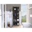 Armoire à linge miroir Urano, quatre tablettes intérieures, cinq tablettes extérieures-291244950