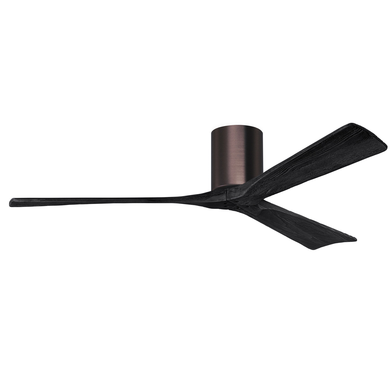 Olivier 3 Blade Ceiling Fan, Brushed Bronze, Matte Black, 60"
