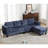 5 Seat Modular Sofa,With Storage Ottoman, Convertible Sectional Sofa, L Shaped Couch ,  Reversible Chaise ,Riveted Sofa,Chenille-242670262