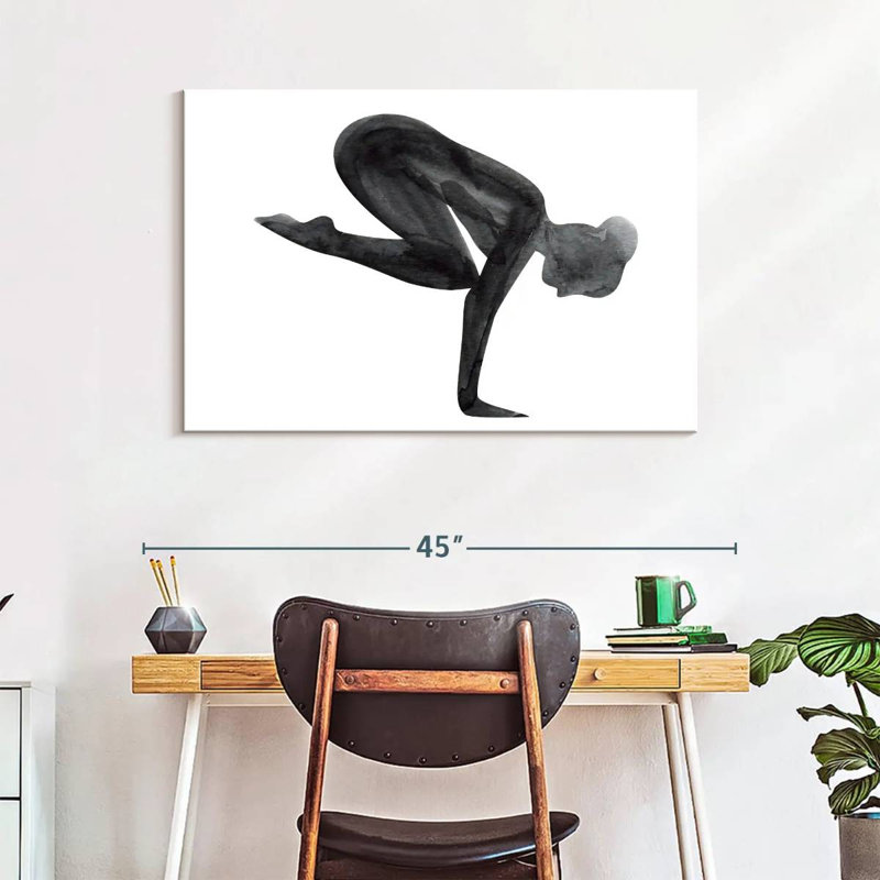 Kerrick Yoga Asana Pose, H 26 po x l 39 po