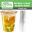 Gobelets jetables en plastique transparent de 20 oz Ecoqualité sans couvercle pour Smoothie à froid, café glacé, soda, cocktail et gobelets de fête (600)