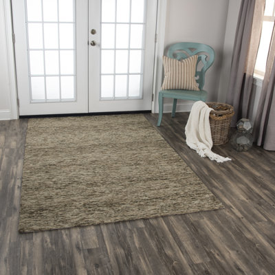 Carya Hand Tufted Wool Striped Indoor Rug
