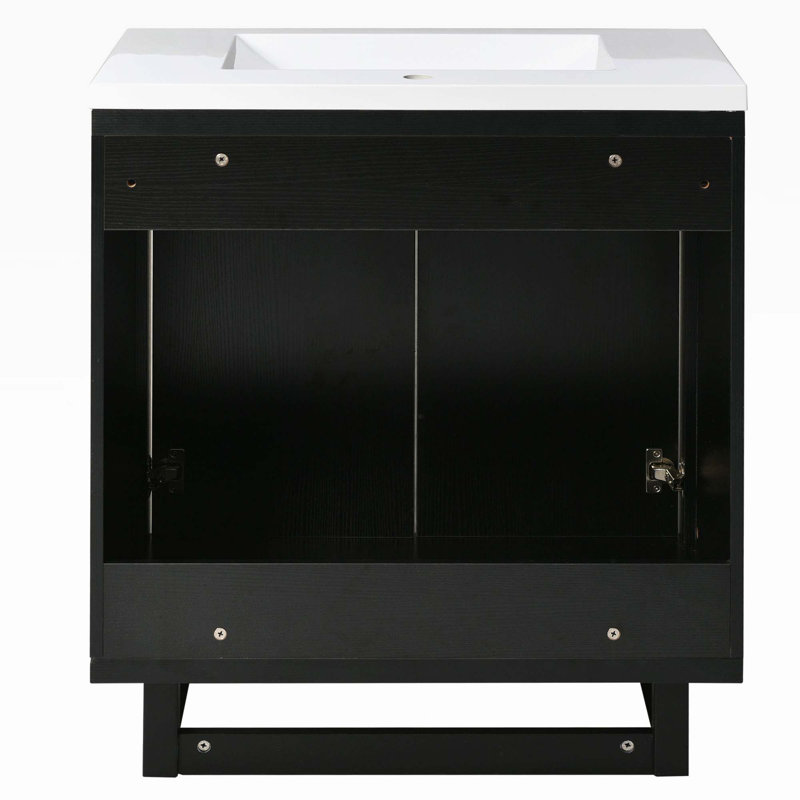 Ensemble de meuble-lavabo simple 18 po Quintay, Noir