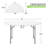 Round Foldable Plastic Table Collapsible Circular Steel Frame with Carry Handle-75185294-71837340