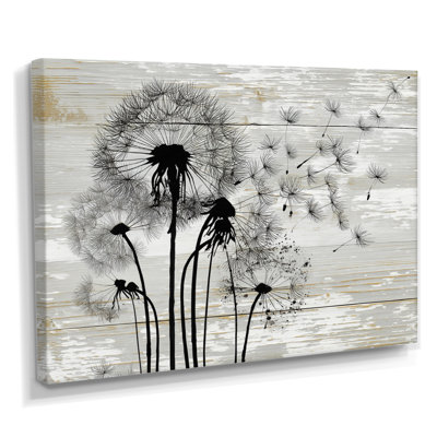 Reproduction d'art sur toile, pissenlit blanc