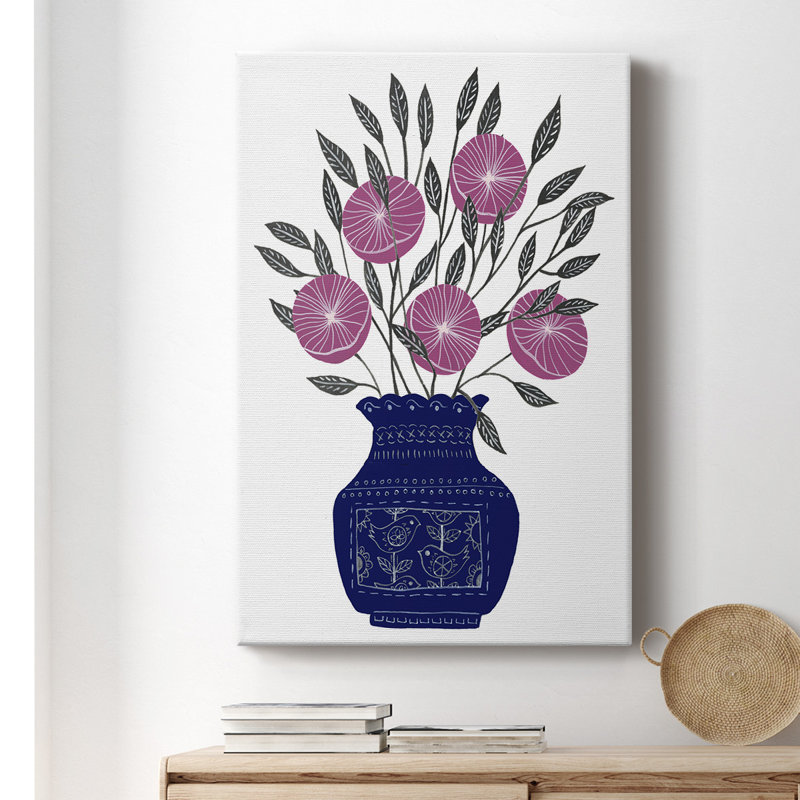 «Painted Vase IV», impression sur toile tendue, L 24 po x H 36 po