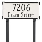 New Yorker 2-Line Lawn Address Sign