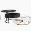 Tables basses gigognes modernes à plateau relevable avec 2 tiroirs-2131563481