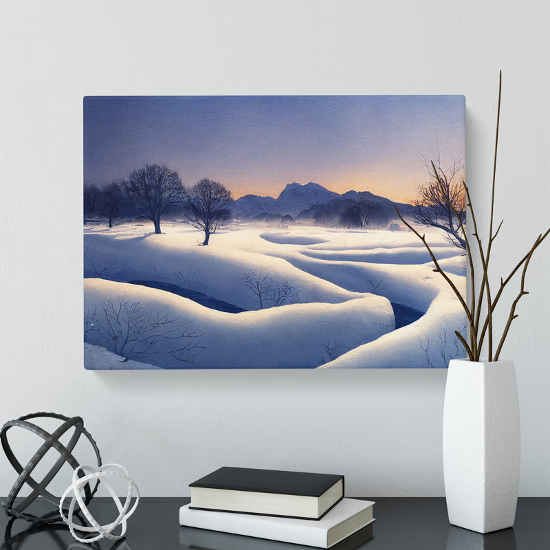 Winter Mountain Landscape Vol.3 - Wrapped Canvas
