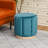 Round Upholstered Ottoman Stool-524746640