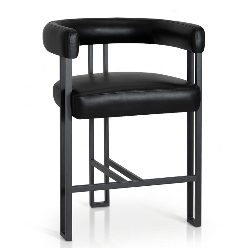 Tabouret de comptoir 25 po, Noir