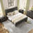Solid Wood Platform Bed with Slatted Headboard and Durable Wood Slat Support, No Box Spring Required-453105283-453105285