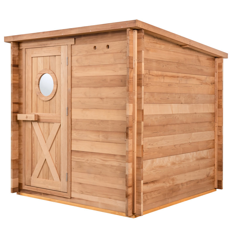 Garden Outdoor Sauna - 8 Person W/ Harvia Kip 8kw Heater
