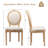 Retro Style Velvet Upholstered Dining Chair (set Of 2)-823168583