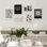 «Signature», art mural encadré noir et blanc fleurs de Van Gogh, ensemble de 6 impressions murales géométriques abstraites, décoration murale minimaliste pour le salon, chambre encadrée 6 pièces par Vincent Van Gogh, impression