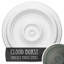 Médaillon de plafond traditionnel H 12 po x l 12 po x P 1 po-27782593