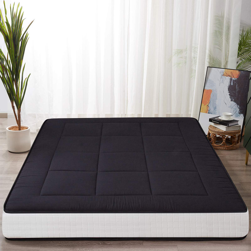 Matelas de futon japonais 8 po Doersten, Double, Noir