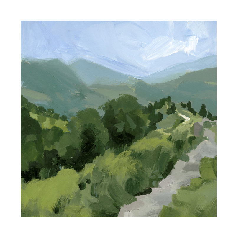" Tree-lined Path I ", 14" H x 14" W