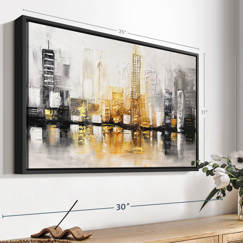 City View I Canvas Print, 17" H x 25" W