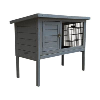 Kaninchenstall mit Rampe