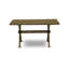 L'ensemble de table de salle à manger moderne 3 pièces comprend une table rectangulaire en bois avec pieds en X et 2 bancs, finition jacobine patinée-1131210493-1131210492-1131210375