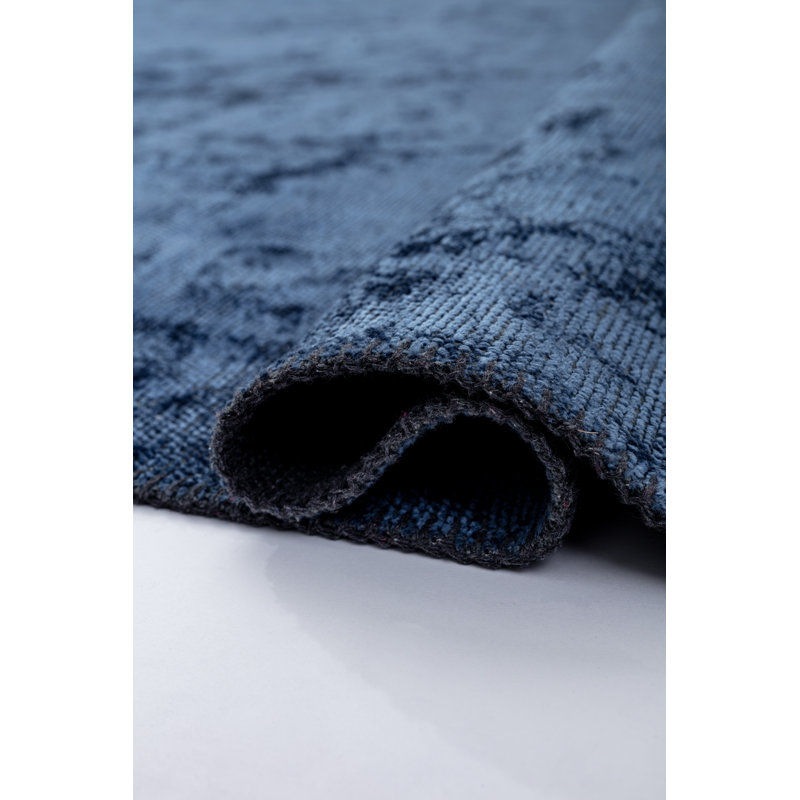 Rapture Blue Abstract Luxury Area Rug, Rectangle 7'10" x 9'10"