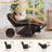 Recliner Chair, 360° Swivel Recliner with Heat & Massage, Chenille Upholstered Manual Recliners with Side Pockets-129205143