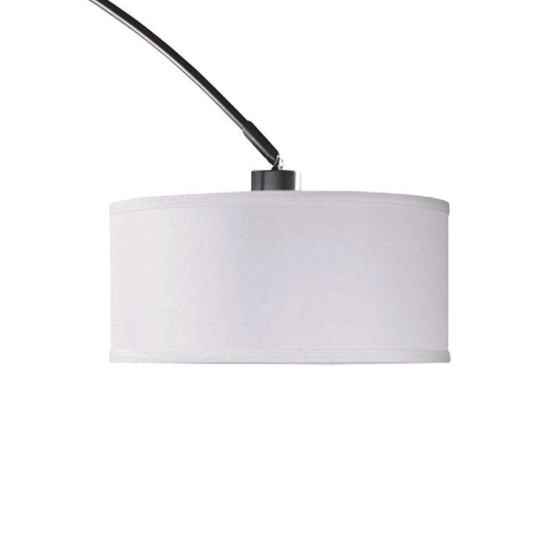 81"H White Single Arch With Marble Base Floor Lamp (1Pc/Ctn) (2.75/46.20)