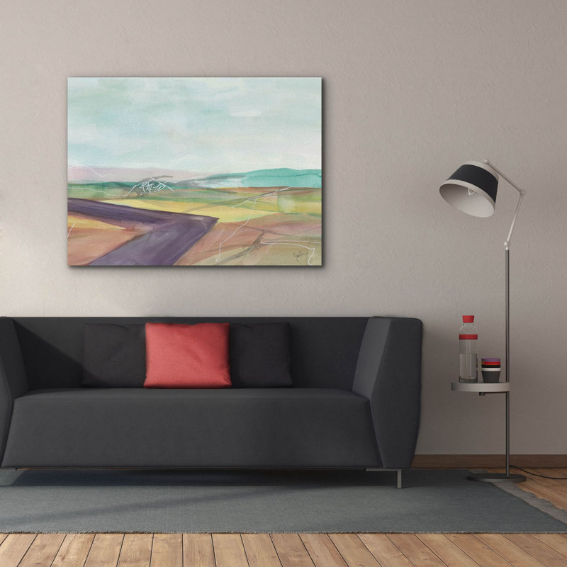  «Soft Wanderings 2» par Jan Weiss, art mural sur toile, 54 po x 40 po