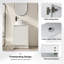 Armoire de salle de bain 20 "avec lavabo en céramique - Portes à fermeture douce et tablettes réglables