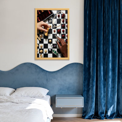 Fashion Chess Board With Jewels And Hands