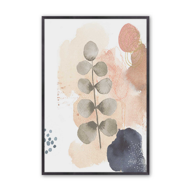 Harmonic Leaves III Print in a  Frame, Weathered Zinc Open Corner Framed, 15.25'' H x 12.25'' W